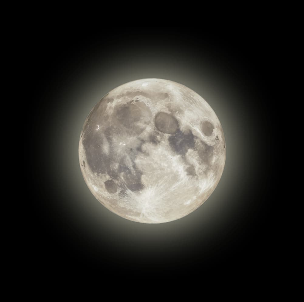 Moon in the night sky